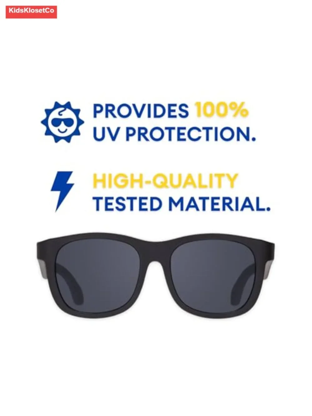 Baby & Toddler Sunglasses, 100% UV Protection, Shatter-Resistant, Flexible